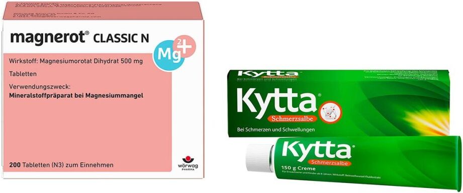 Magnerot Classic N Tabletten + Kytta Schmerzsalbe 1Set