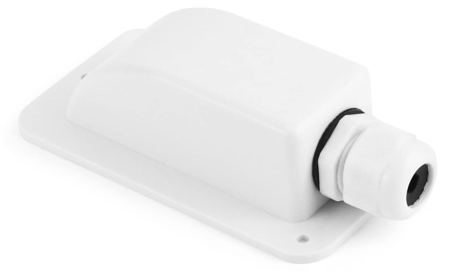 Dripio Waterdichte dakdoorvoer IP68 voor 1 kabel van wit ABS voor zonnepanelen