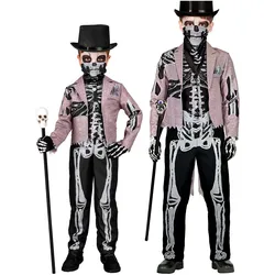 Widmann Skelegroom Kinderkostüm Frack mit Weste, Hose, Maske (158)