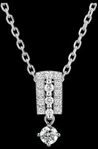 Edenly Collier Schicksal - Medici - Diamant und WeiÃŸgold - 9 Karat