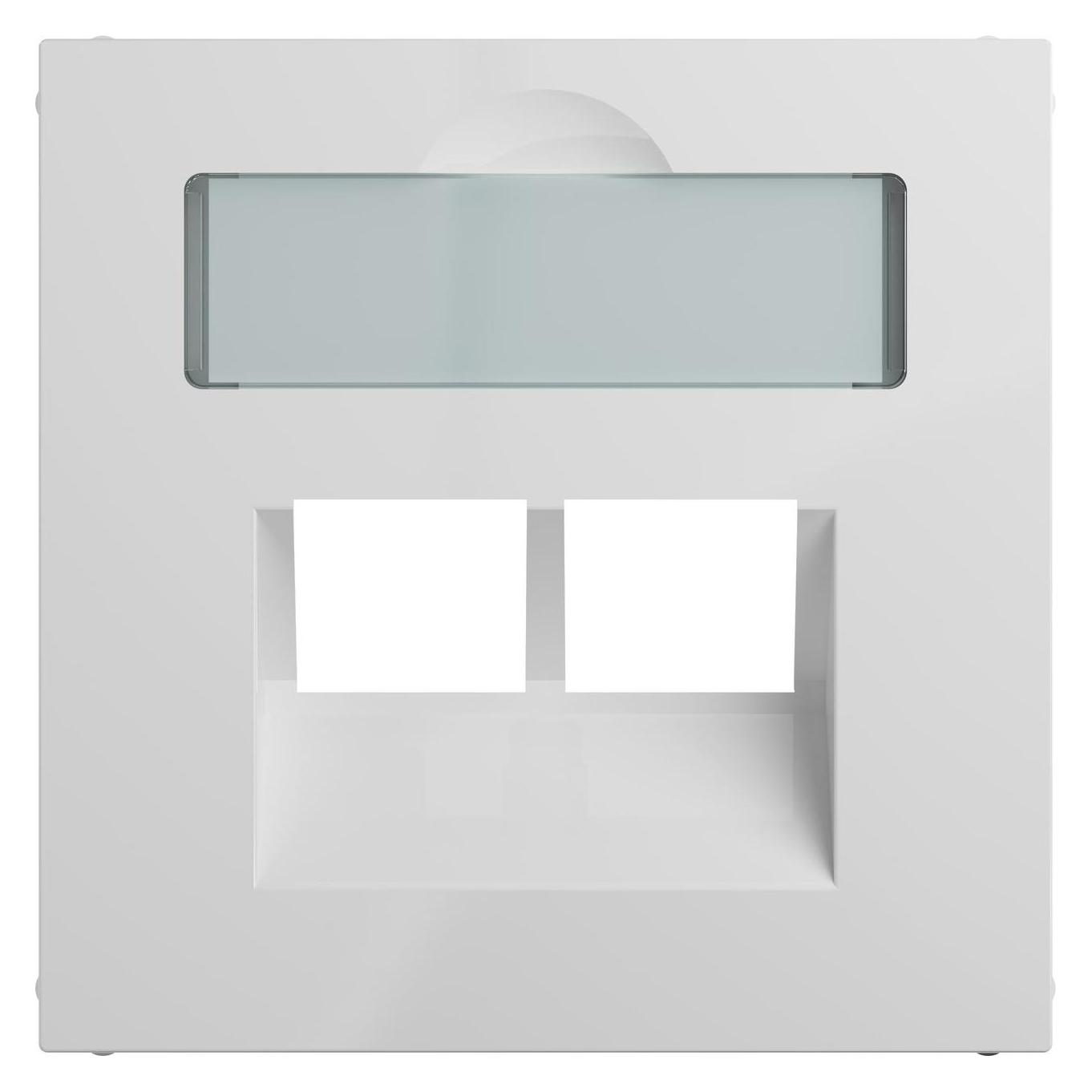 Legrand SEANO Abdeckung 2x RJ45 für Datendosen von Metz, Telegärtner und Rutenbeck (765159)