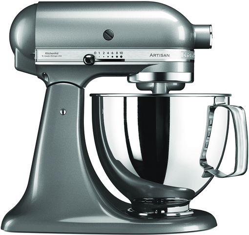 KitchenAid Artisan 5KSM125-ECU Silber  Küchenmaschine mit kippbarem Kopf