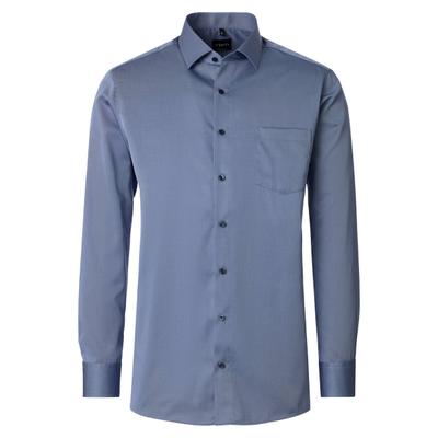 Businesshemd VENTI "VENTI Businesshemd Langarm uni", Herren, Gr. 39, Normalgrößen, blau, 100% Baumwolle, unifarben, schmal, Hemden
