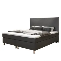 Inter Trading Boxspringbett King De Luxe, anthrazit