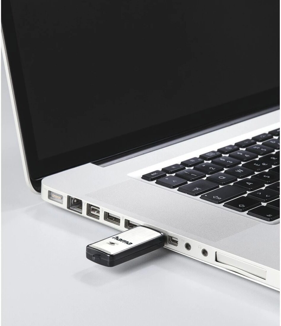 Hama Fancy USB 2.0 Flash Drive USB Type-A Black/Silver - 128GB