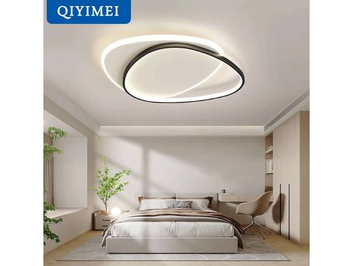 Plafond moderne à LEDs lumières pour chambre étude salon intérieur rond éclairage lampes décoration Luminaria Lustres Lamparas Avize
