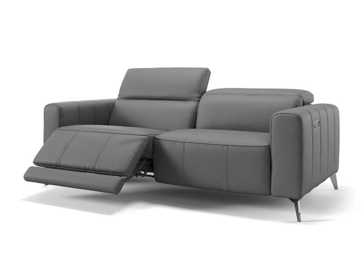 Ledersofa PALERMO Ledercouch Relaxfunktion