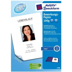 Avery, Kopierpapier, Bewerbungspapier (100 g/m2)
