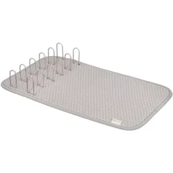 Full Circle Home 2-in-1 Abtropfmatte Shape Shifter, Abtropfgestell, Grau