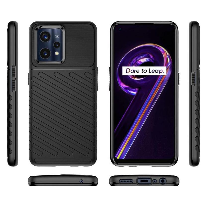 Hurtel Thunder Case Flexible gepanzerte Hülle für Realme 9 Pro + (9 Pro Plus) schwarz (Realme 9 Pro+) (1404978613)