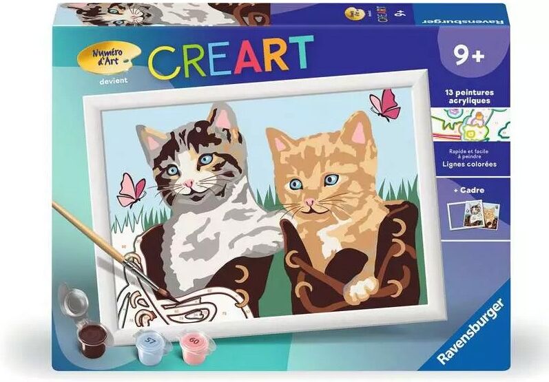 CreArt Kids 18x24cm : Chatons et chaussures - Ravensburger
