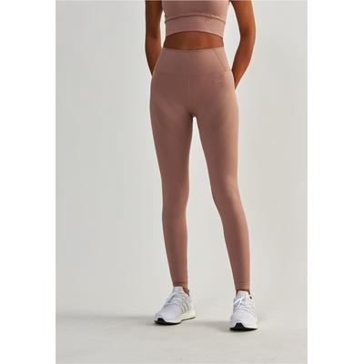 Trainingstights BESHAPED "Femme Force", Damen, Gr. XS, US-Größen, rosa, 90% Nylon, 10% Elasthan, unifarben, lang, Hosen, mit angesagtem Jacquard-Muster