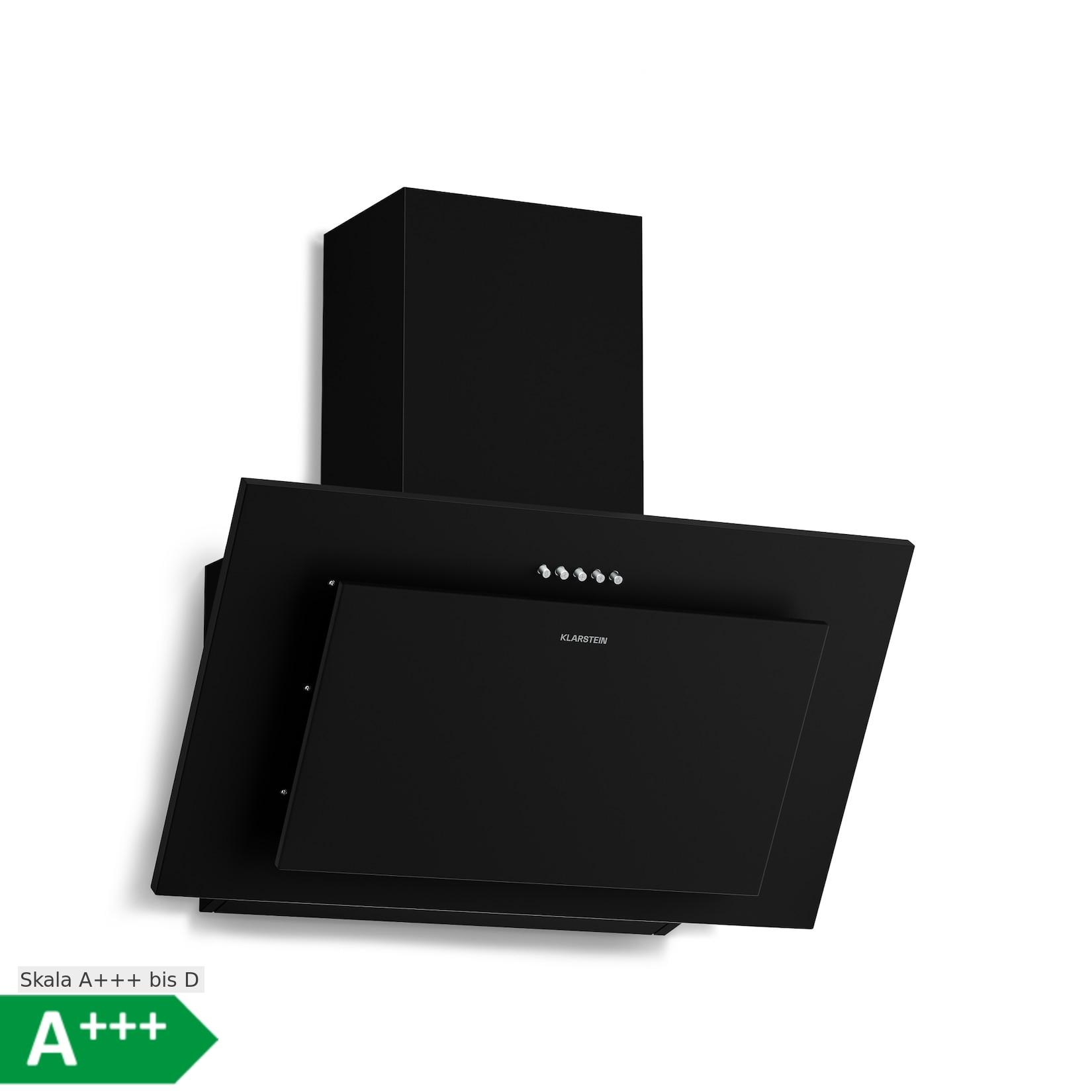 Athena Kopffreihaube Abluft- und Umluftmodus 254 m³/h 56 W 60 cm Schwarz