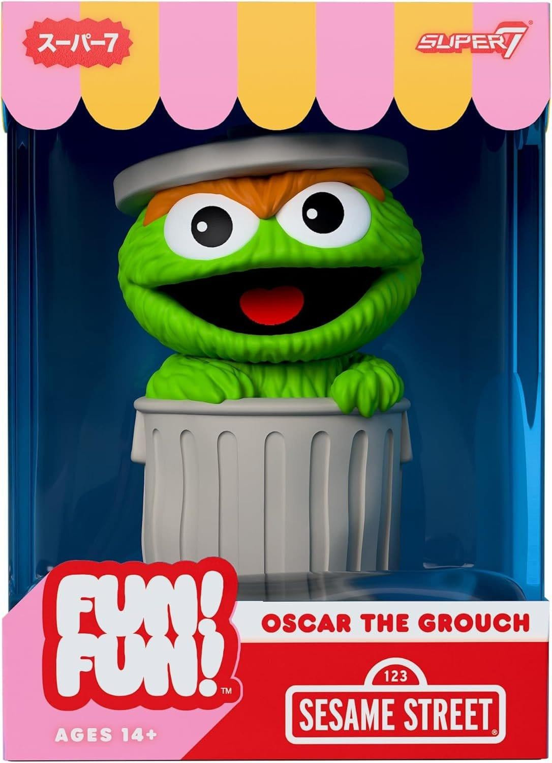 Super7 Sesamstraat Fun! Fun! Minifiguur Golf 01 - Oscar de Knuffelkont, 18 cm