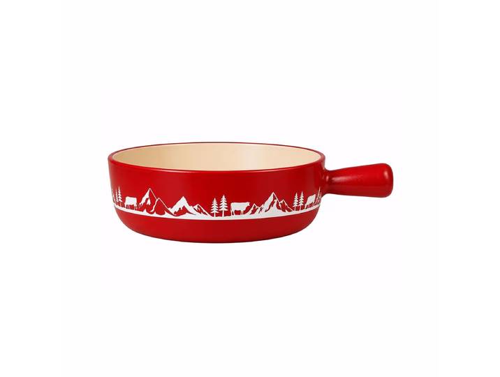Ohmex FND-0021POT Fondue – Fondue Caquelon – rot
