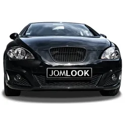 Kühlergrill ohne Emblem, schwarz passend für Seat Leon 1P Baujahr 2009 - 2012 und Altea 5P ab Baujahr 2009 -