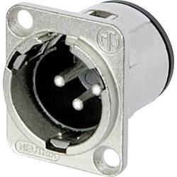 Neutrik NC3MD-V XLR-Steckverbinder Flanschstecker, Kontakte gerade Polzahl: 3 Silber 1 St.