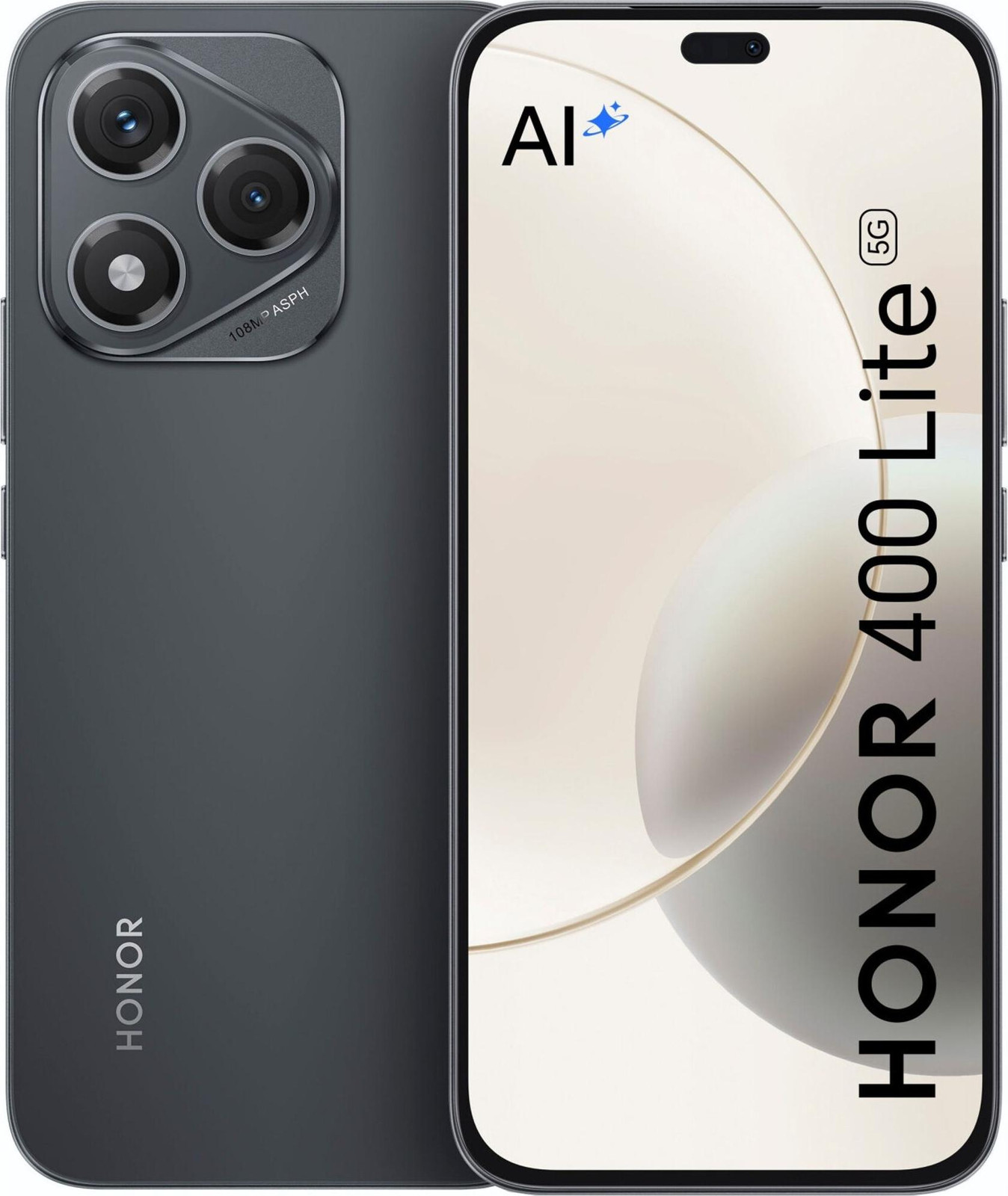 Honor 400 Lite Smartphone, 17 cm (6,7 inch), 8 GB, 256 GB, 108 MP, MagicOS 9.0, zwart