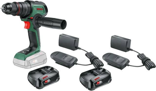 Bosch AdvancedImpact 18V-80 Starterspakket met 2x 2,5 Ah Accu