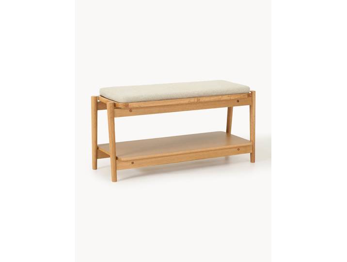 Banc rembourré avec rangement pour chaussures Libby