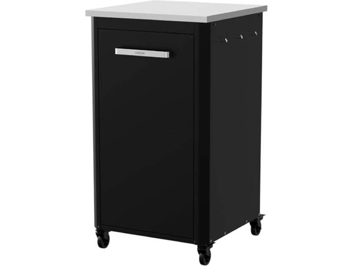 cozze® Outdoor Küche H110 cm Edelstahl Arbeitsplatte Modulares Design Mit Stauraum & Haken Wetterfest & Robust Für Pizzaofen & Grill