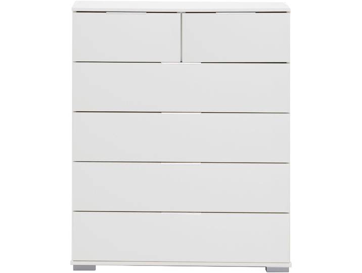 Schubkastenkommode WIMEX Easy , weiss (weiß), B:82cm H:102cm T:41cm, Sideboards, Schubkastenkommode