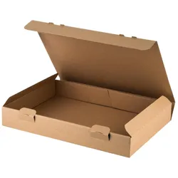VEPATIM 50x Versandkarton 343x250x49mm schnelle Aufrichtung mit Steckverschluss Maxibrief und Warensendung braun