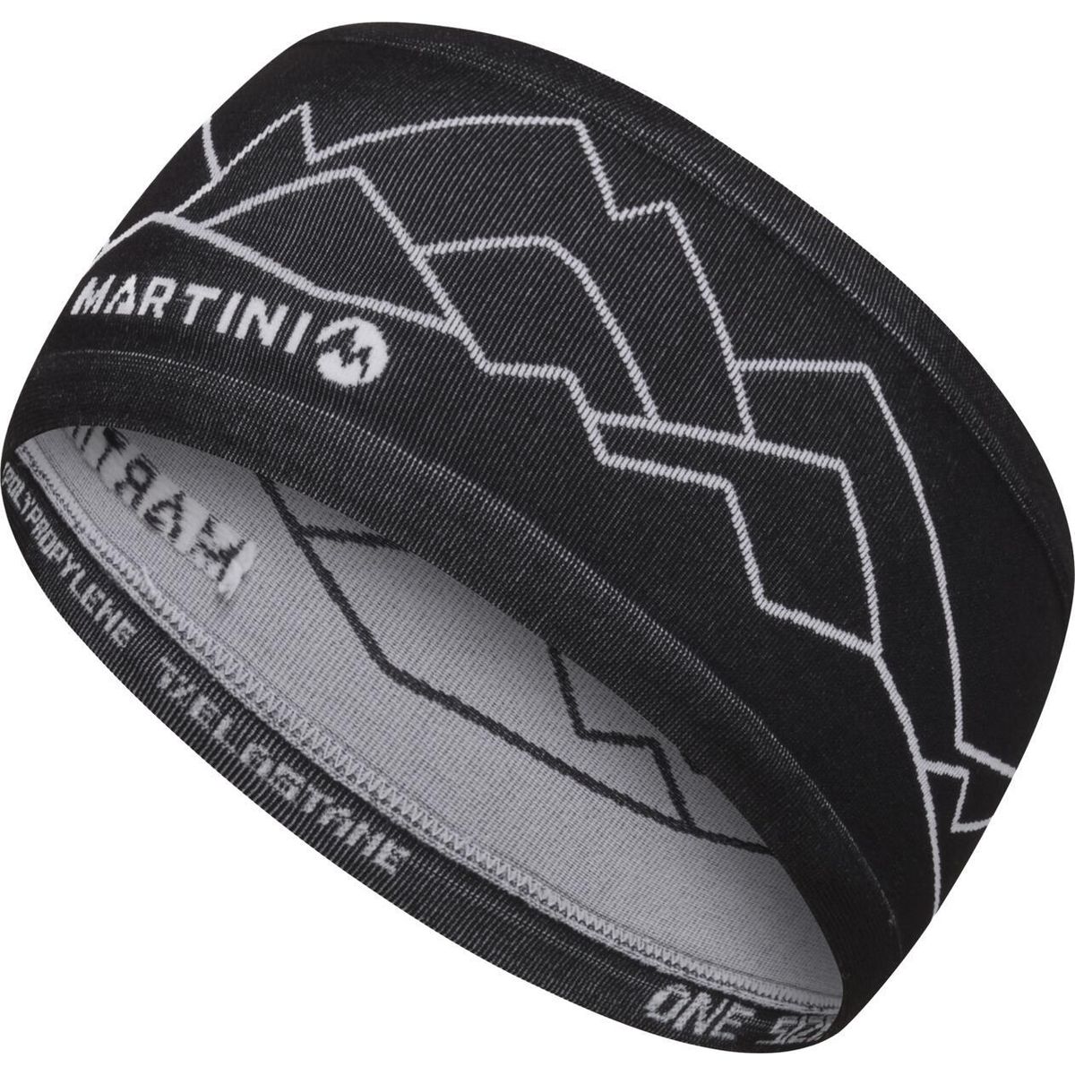 Martini Argon Light Knitted Headband Uni black/white (110/000) ONESIZE AOKNI0828B-110/000-ONESIZE