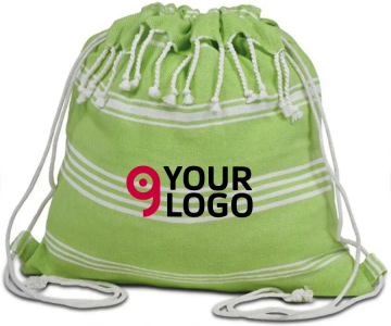 Sacca fouta Save the Planet in cotone riciclato Personalizzate o neutre