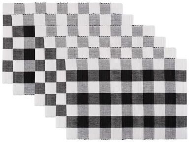 DII Buffalo Check Ribbed Placemat (Set of 6)