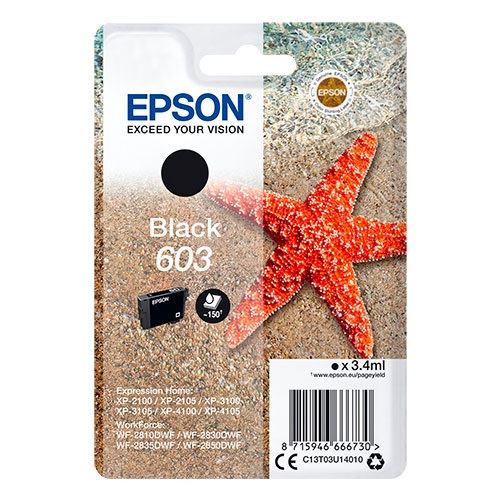 Epson Patrone 603 T03U1 3,4 ml schwarz