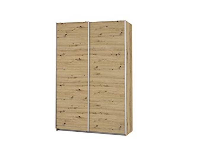 Rauch Möbel Caracas, Schwebetürenschrank, Eiche Artisan, Breite 136 cm