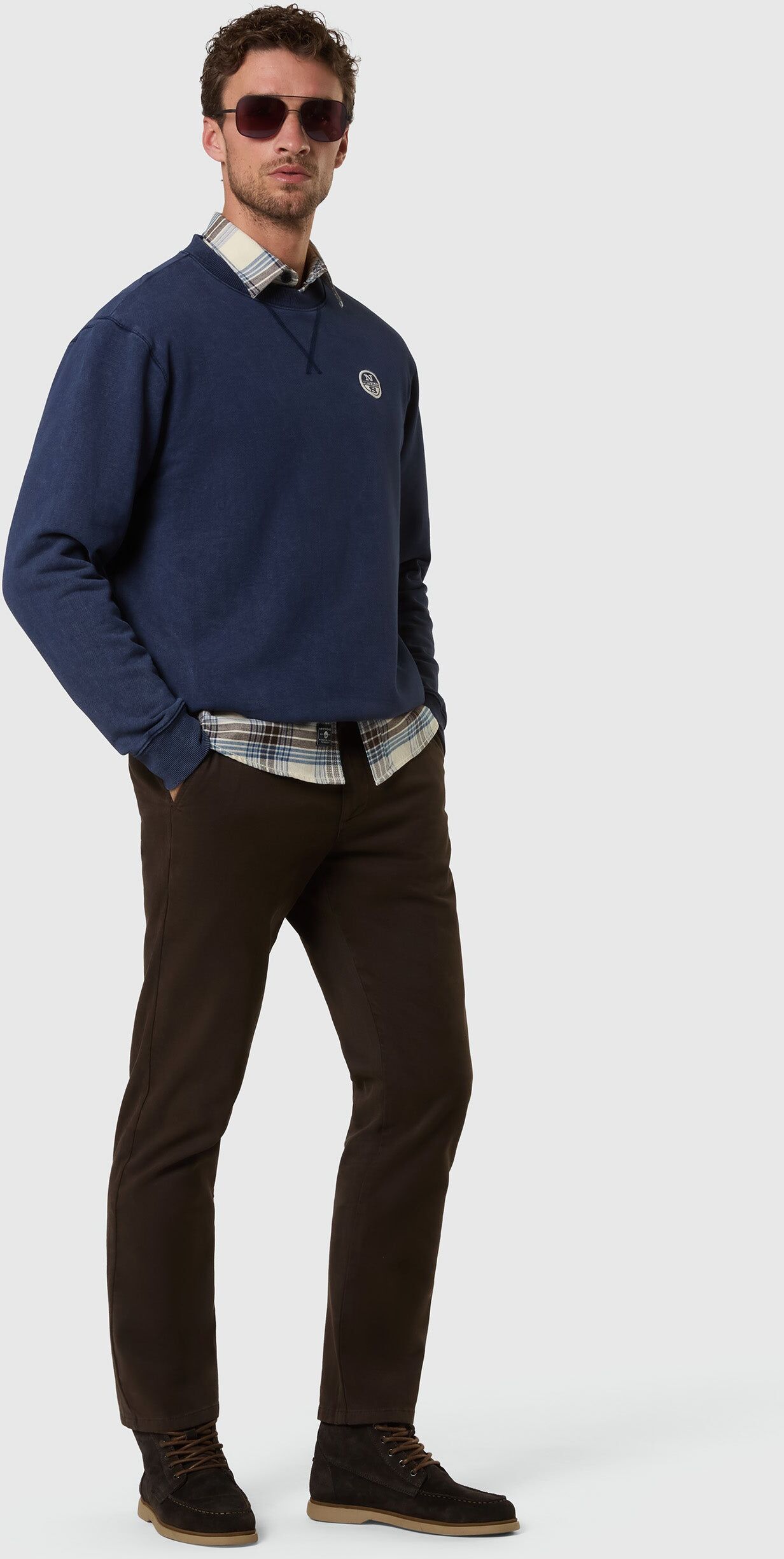 North Sails Felpa d'archivio con occhielli Navy blue XXL