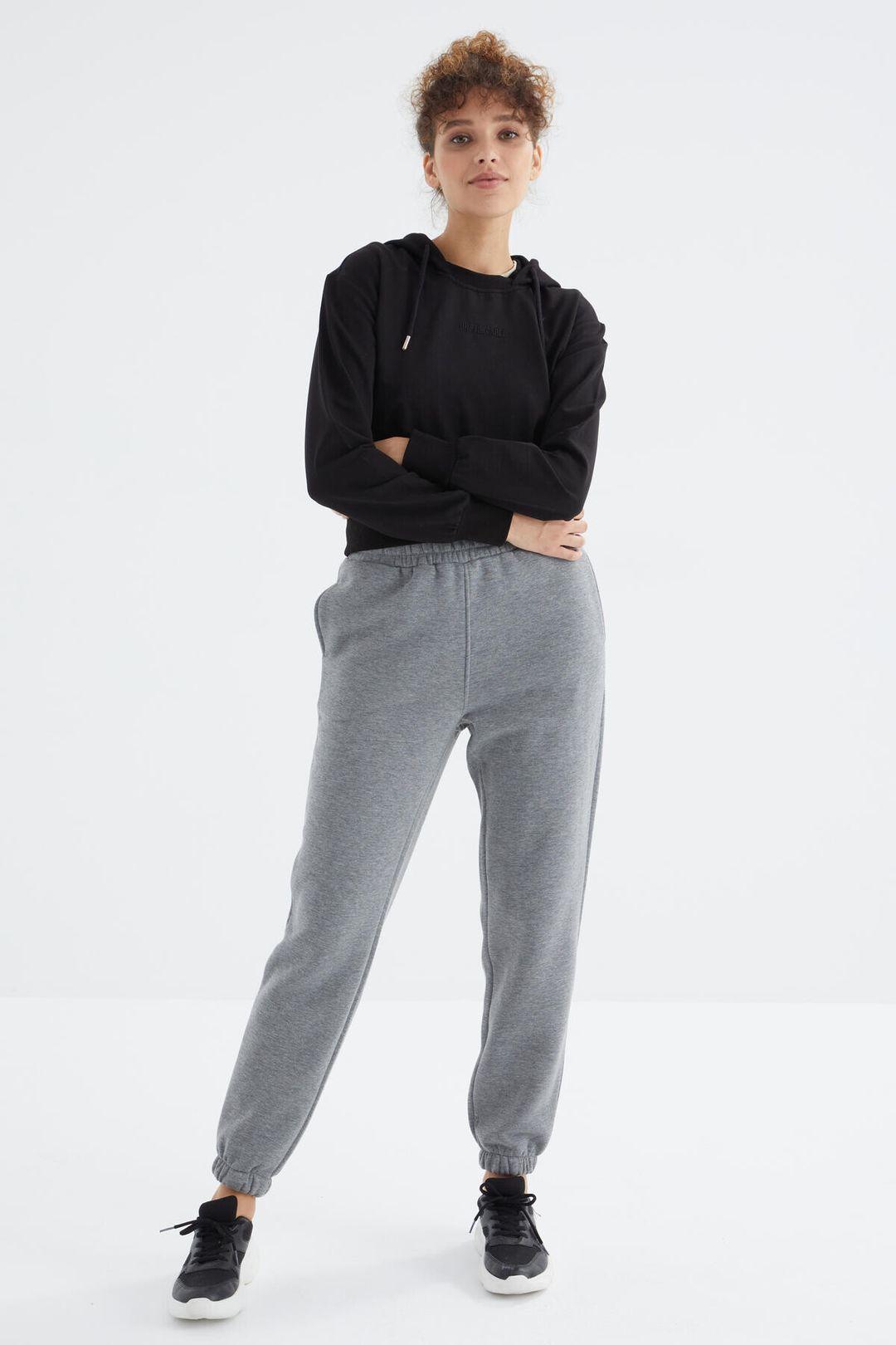 Vrouwen Hoge Taille Fleece Joggingbroek