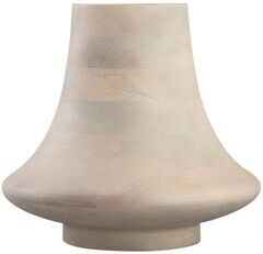 Atlas Lighting and Home Atlas Belle White Washed Mago Wood Vessel