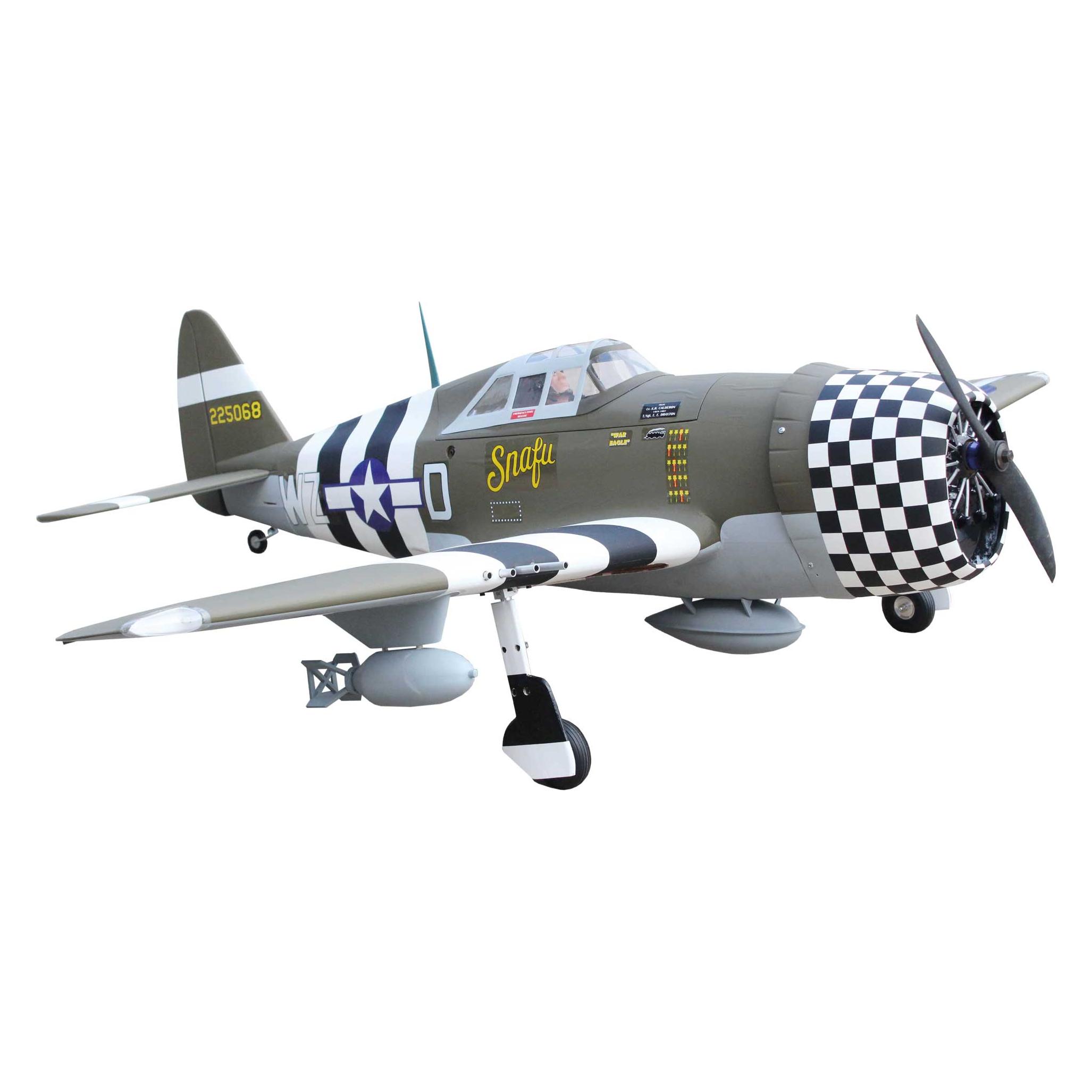 Seagull Models SG-Models ) P-47G Thunderbolt "Snafu" 63" 20cc OHNE Einziehfahrwerk (Motorflugzeug) (SEA207N)