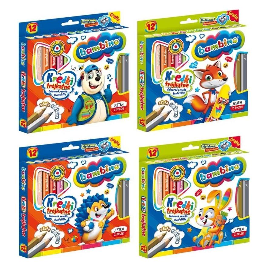 Bleistifte BAMBINO, 12 Farben (5903235002892)