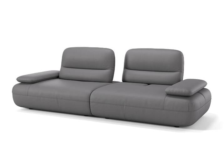 Designer Sofa DUBAI Designsofa Ledersofa mit Sitztiefenverstellung