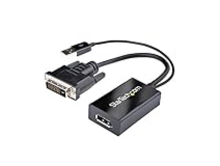 StarTech.com Adaptateur DVI vers DisplayPort avec alimentation USB - Convertisseur vidéo DVI vers DP - 1920 x 1200 (DVI2DP2)