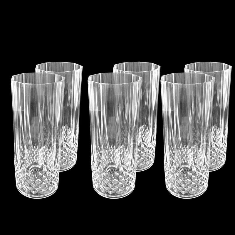 Alpina longdrinkglas set, 6 stuks, 400 ml, transparant