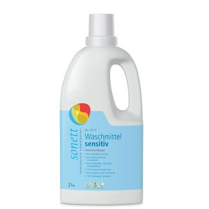 Sonett Waschmittel Sensitiv DE5015, hypoallergen, flüssig, ökologisch, 2 Liter, Waschladungen 27