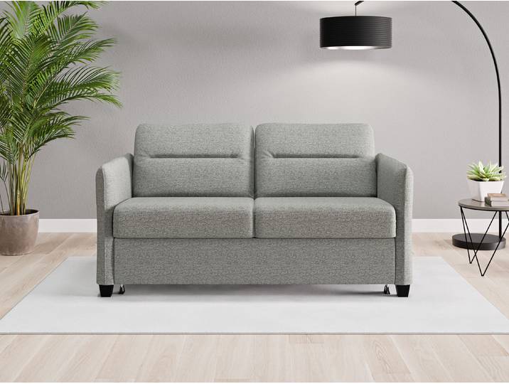 Einzelsofa Nairobi - Grau (Staubgrau) - Feiner Strukturstoff