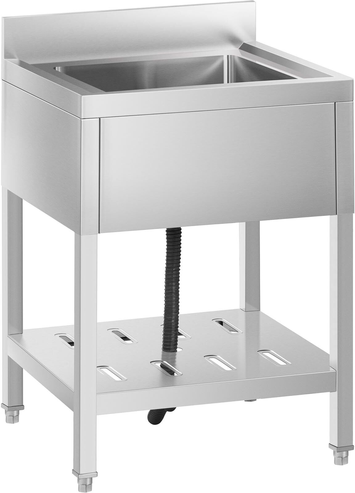 Royal Catering Spültisch - 1 Becken - Edelstahl - 60 x 60 cm