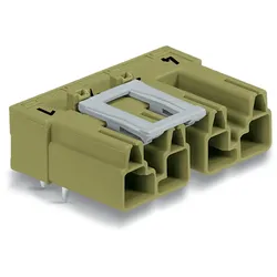 Wago 770-874/011-000 Stecker für Leiterplatten,abgewinkelt,4-polig,hellgrün 770874011000  - 50 Stück