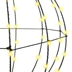 vidaXL Ball mit 120 LEDs Warmweiß 40 cm Metall