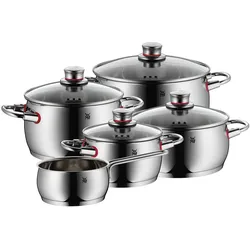 WMF Quality One Topfset 5-tlg. - silber|transparent