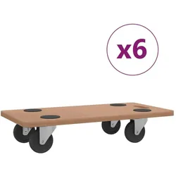 vidaXL, Transportwagen, Alxonano (6 Stück) (250 kg)
