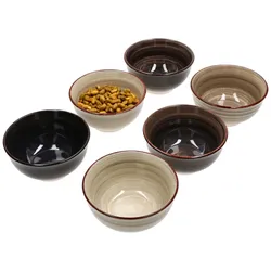 6er Set Snack-/Dipschale Grey 12 cm - 24326864
