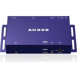 BrightSign AU335 Digital Signage Audioplayer (USB, GPIO, Ethernet, Dolby Atmos, 24-bit), Digital Signage Zubehör, Blau