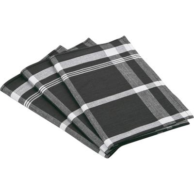 ROSS "Exclusiv" Blockkaro, 50% Baumwolle, 50% Leinen, 50x70 cm